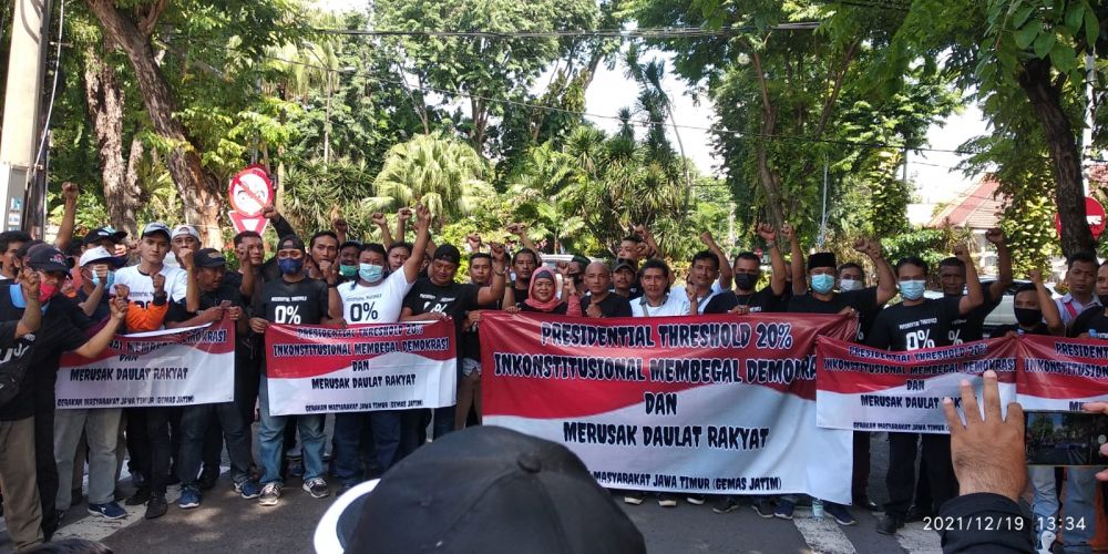 Gemas Jatim saat menyuarakan aspirasinya