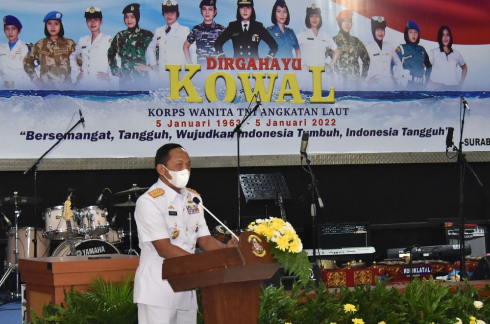 Dankodiklatal Laksamana Madya TNI Nurhidayat pimpin tasyakuran HUT Kowal ke-59
