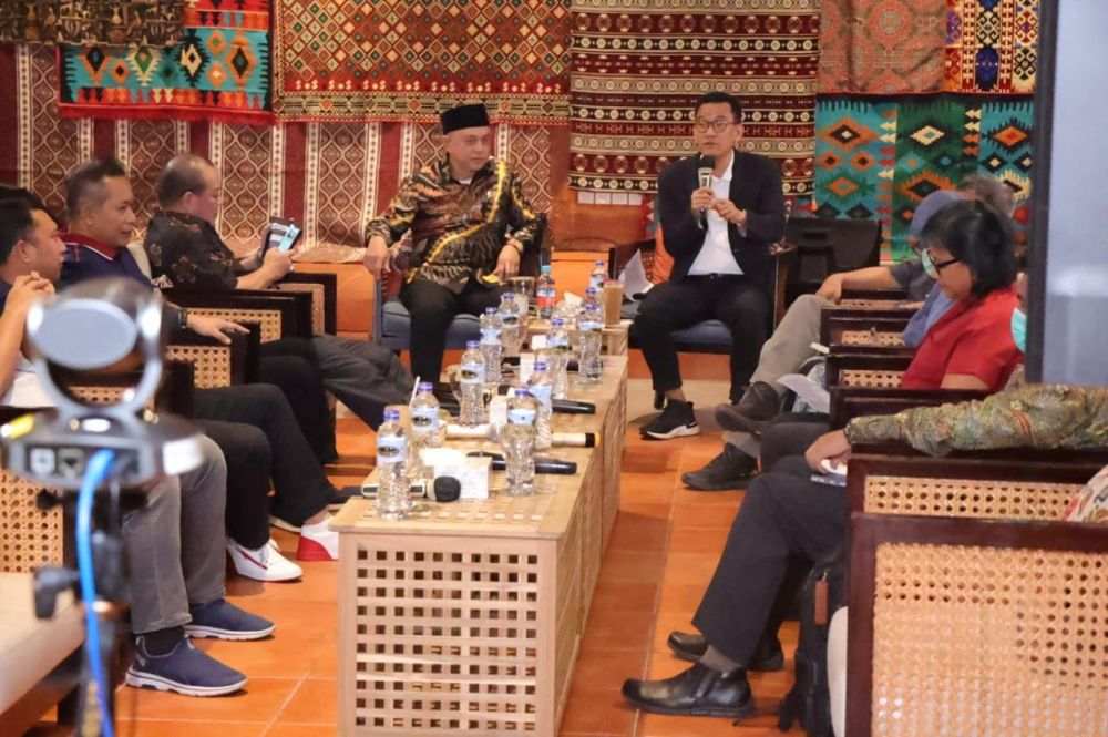 Ketua DPD RI AA LaNyalla Mahmud Mattalitti dalam acara Executive Brief