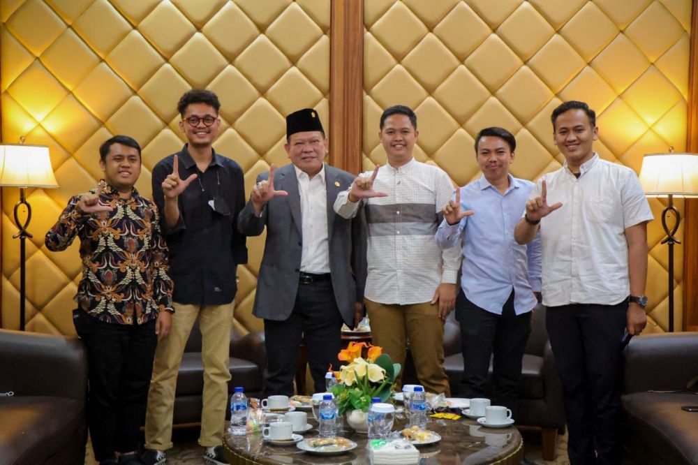 Aktivis PRODEWA saat bertemu ketua DPD RI AA LaNyalla Mahmud Mattalitti