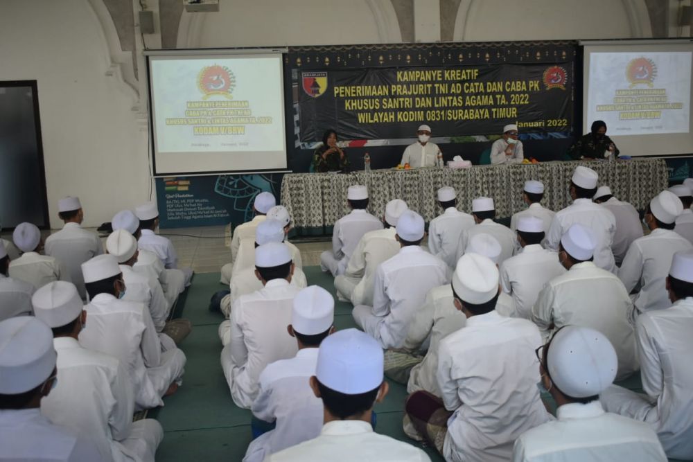 Kampanye Kreatif Penerimaan Prajurit TNI AD Khusus Santri dan Lintas Agama Ta 2022