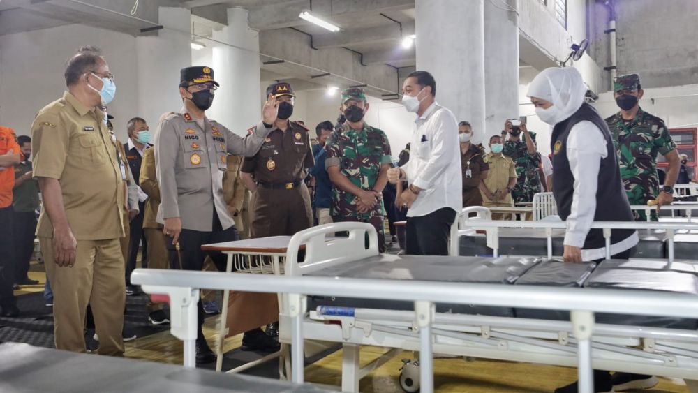 Forkopimda Jatim cek tempat Isoter untuk warga Surabaya