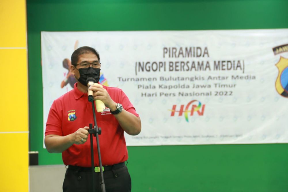 Polda Jatim Gelar Turnamen Bulutangkis, Peringati HPN 2022