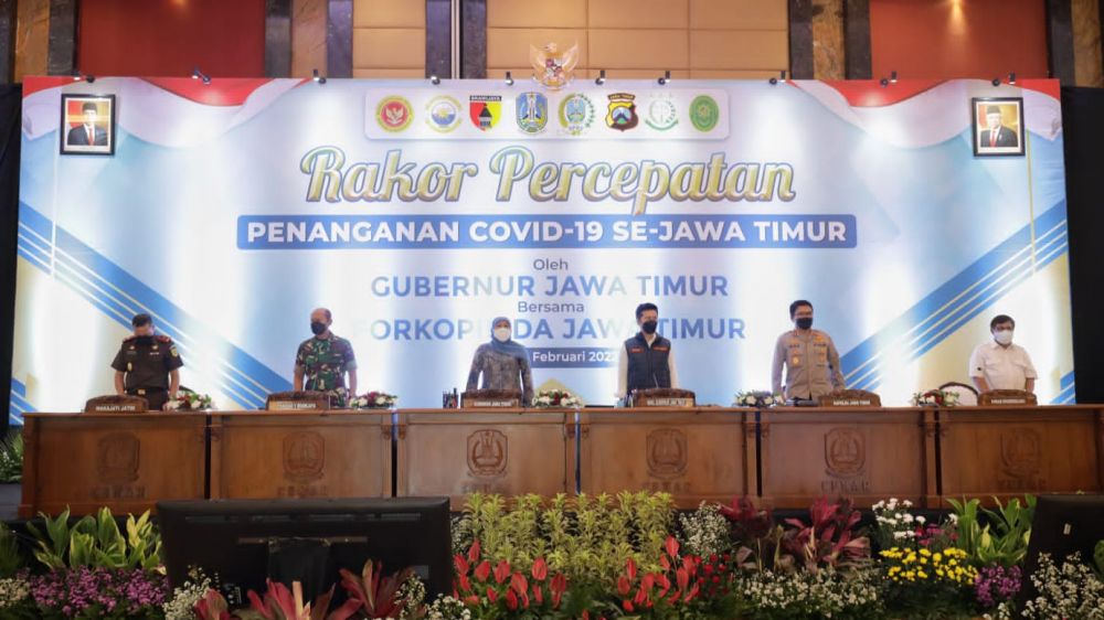 Forkopimda Jatim Siapkan Strategi Gelombang 3, Gelar Rakor Penanganan Covid-19