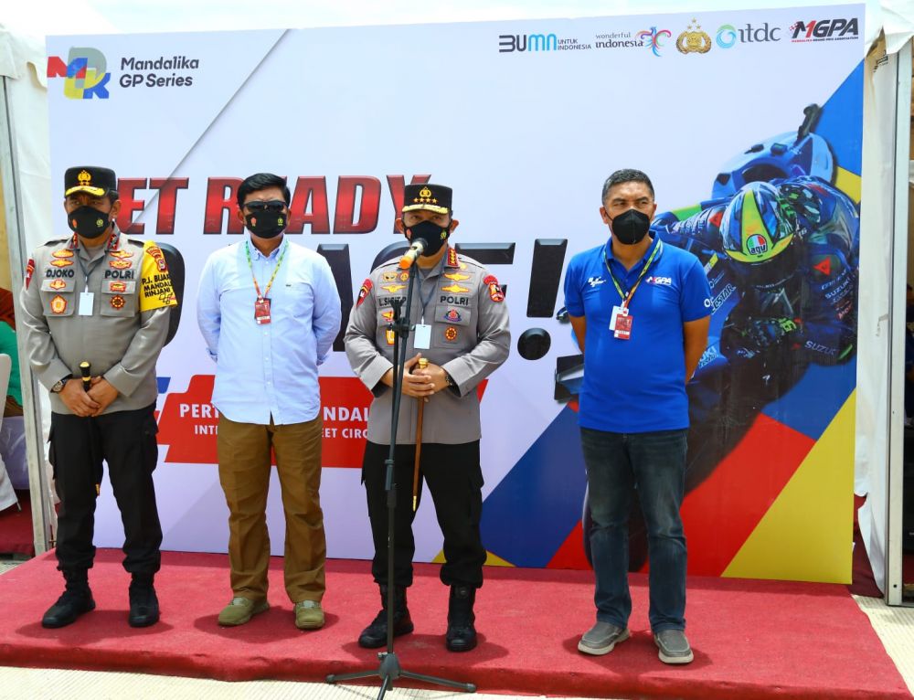 Kapolri Pastikan Pengamanan Kesiapan Pra-musim MotoGP Mandalika Hingga Prokes