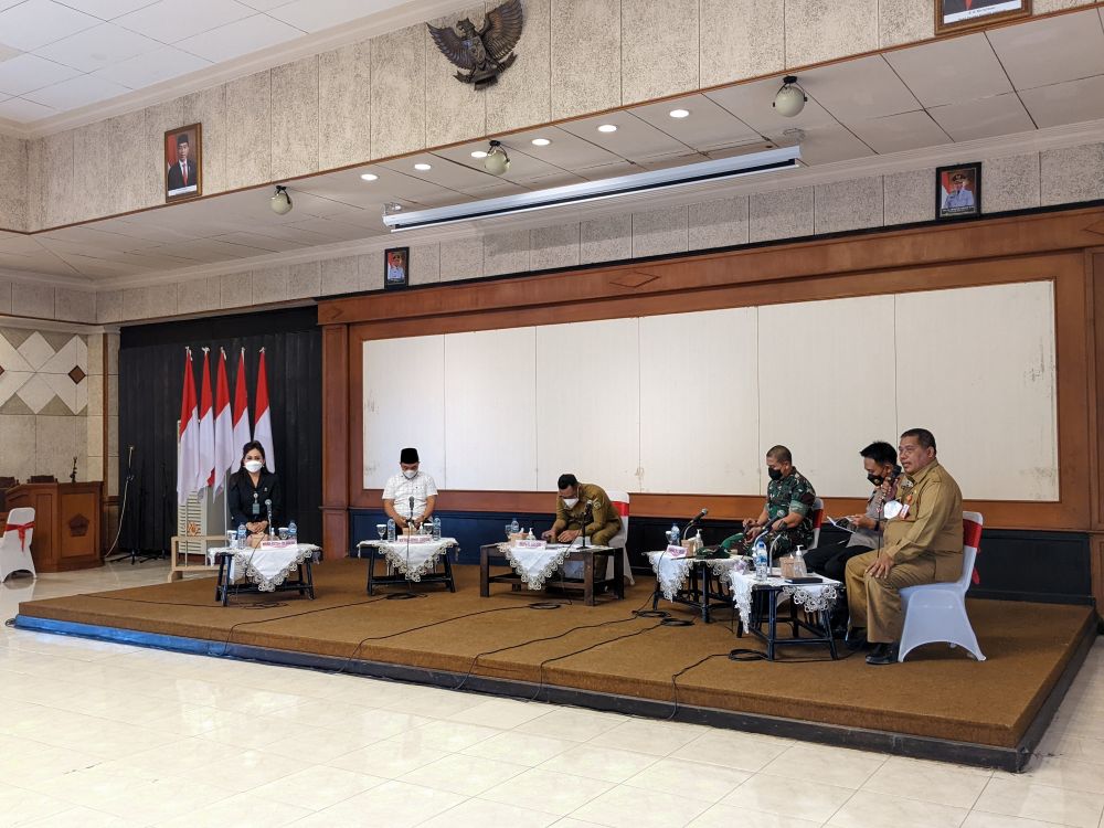 Rapat pembentukan Tim Mantap Praja Giri 2022 jelang Pilkades serentak