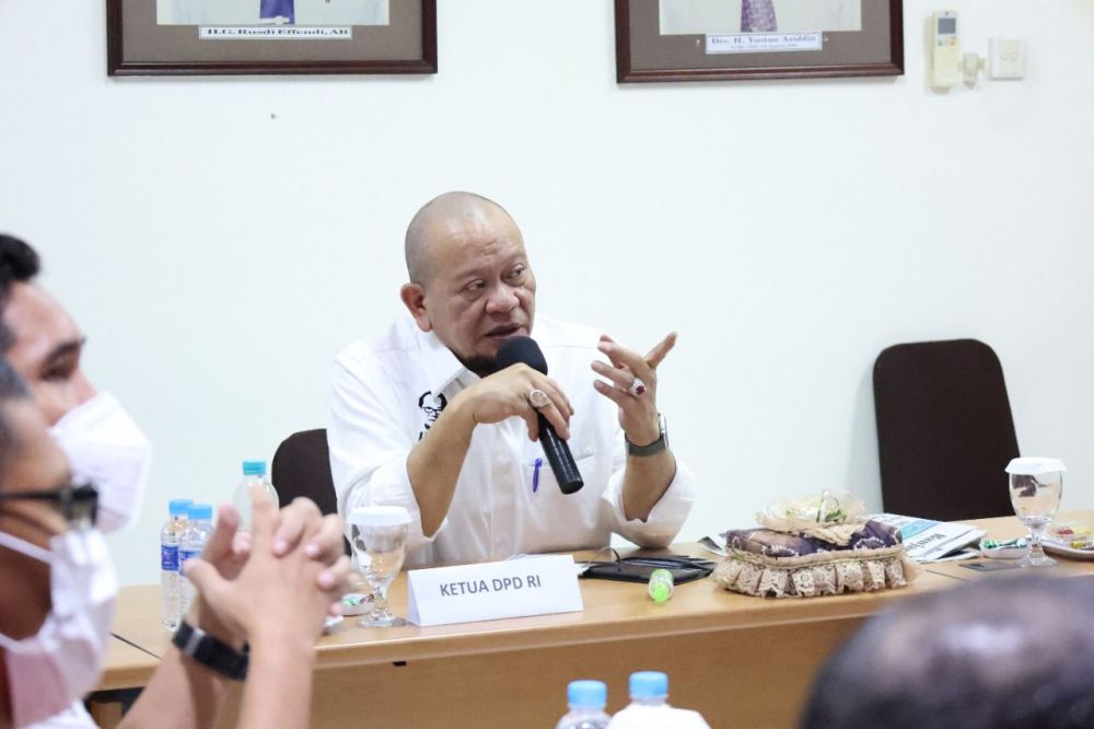 Ketua DPD RI saat berkunjung ke Banjarmasin Post Kalimantan Selatan 