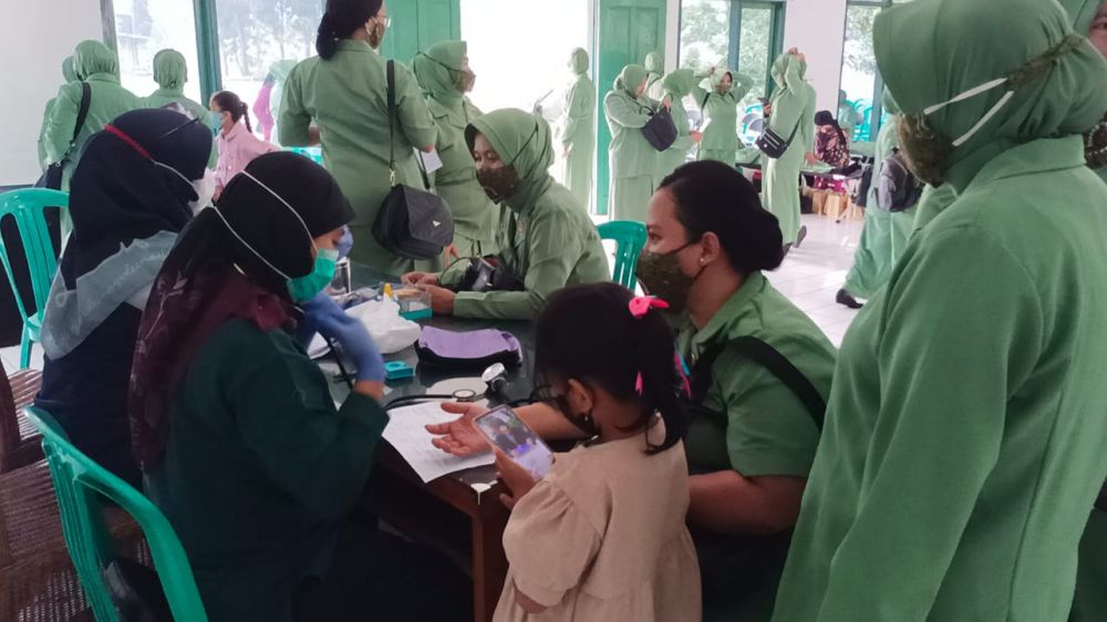 Saat kegiatan berlangsung di Aula Juang Apet Makodim 0610 Sumedang.