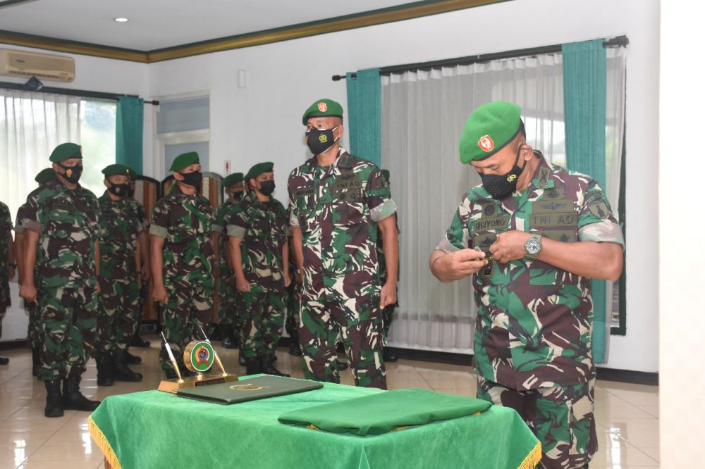 Danrem 084/BJ pimpin upacara Sertijab Kasrem dan Kasi Intel