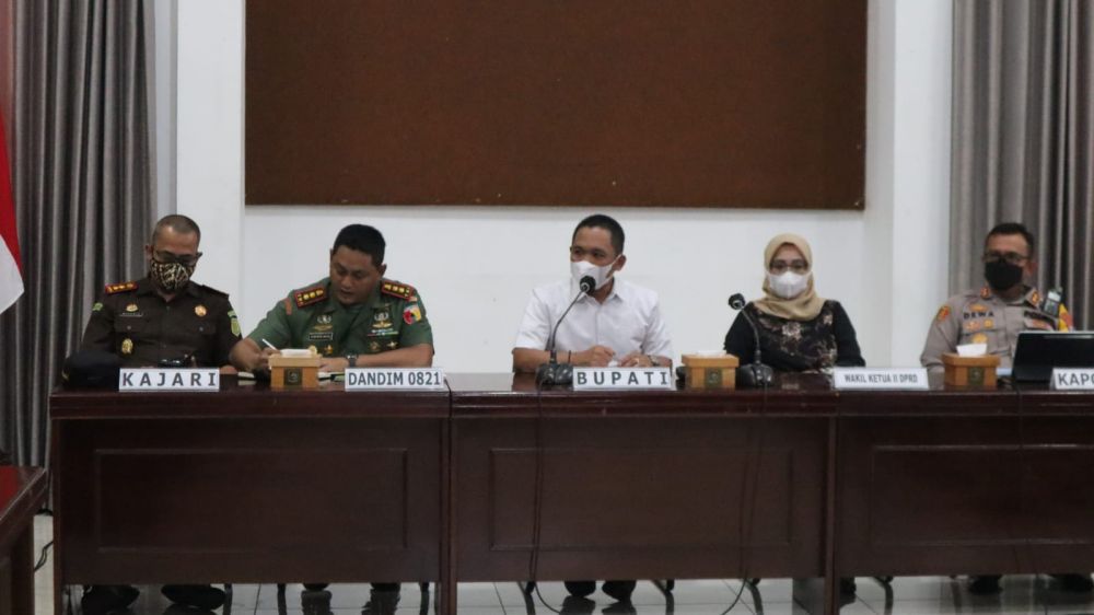 Forkopimda Lumajang saat bentuk satgas pertambangan