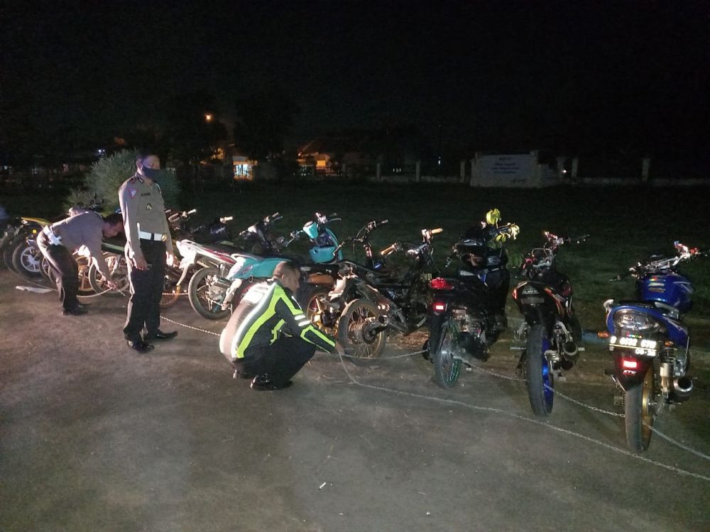 Antisipasi Bali, Satlantas Polres Pamekasan Gelar Ops Ranmor Amankan 25 Unit Motor