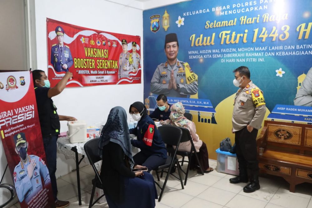 Polres Pasuruan Kota terus gencarkan Vaksin demi memutus mata rantai Covid-19