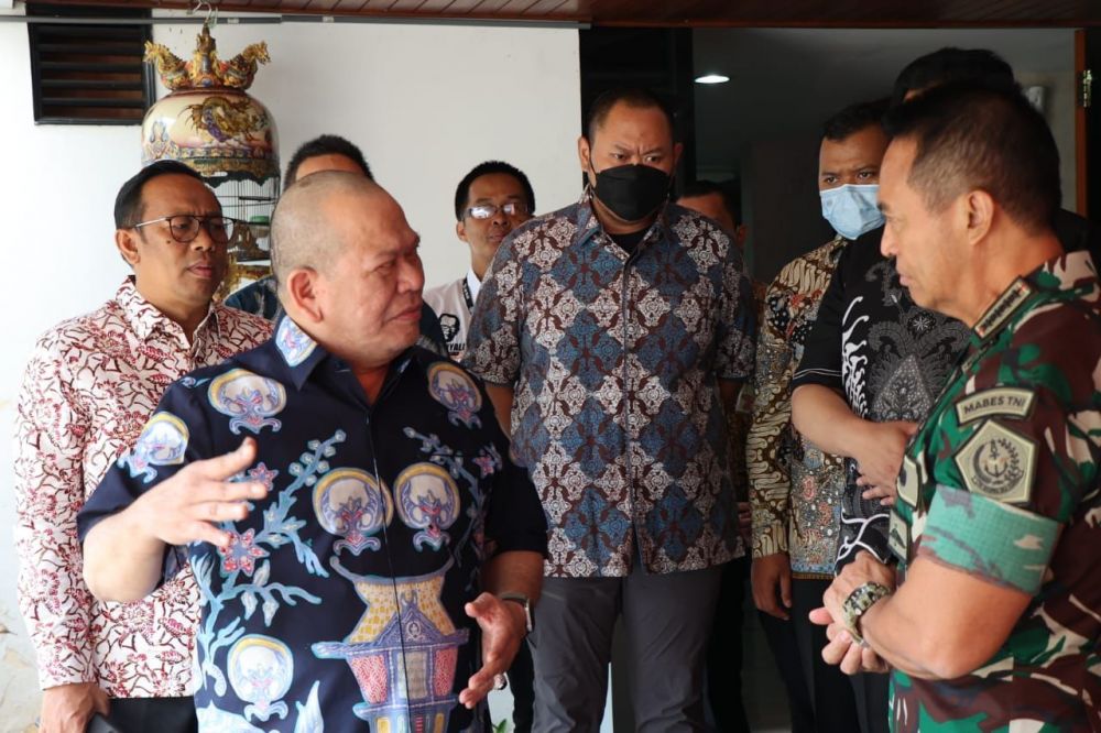 Panglima TNI Andika Pratama kunjungi ketua DPD RI AA LaNyalla Mahmud Mattalitti 