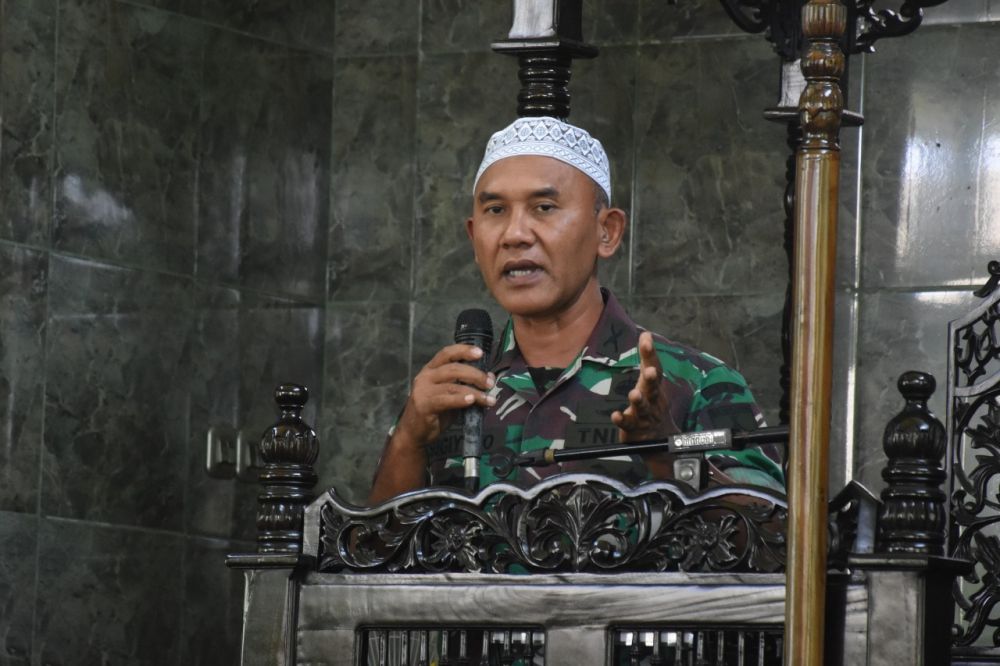 Kasrem 084/BJ Berikan Kultum di Bulan Ramadhan