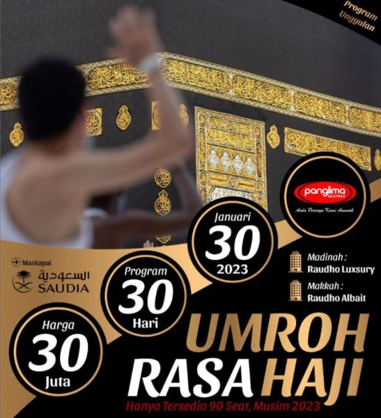 Panglima Ekspres tawarkan umroh rasa Haji