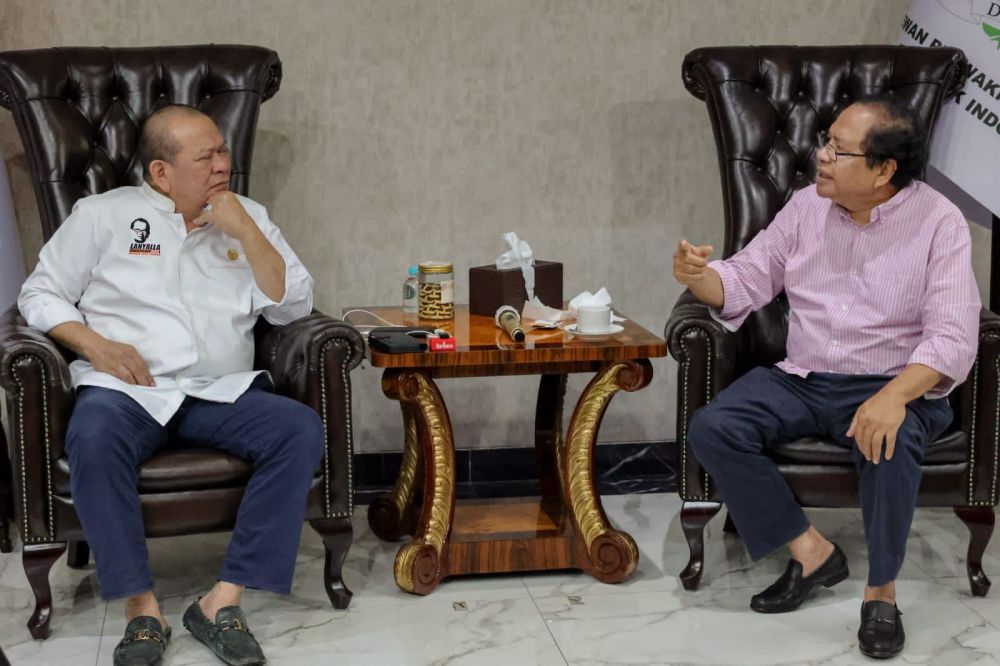 Rizal Ramli saat silaturahmi ke Ketua DPD RI AA LaNyalla Mahmud Mattalitti