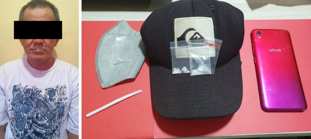 Tersangka diamankan Polres Tanjung Perak beserta barang buktinya 