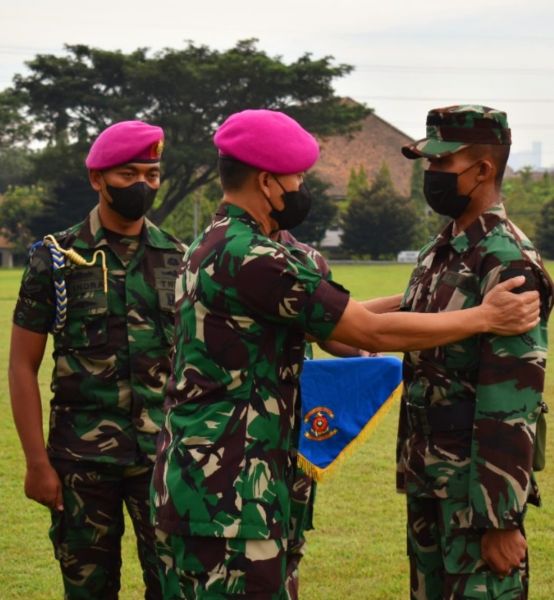 Dankodikmar Brigjen TNI (Mar) Ili Dasili saat buka Dikmata kejuruan Infanteri 