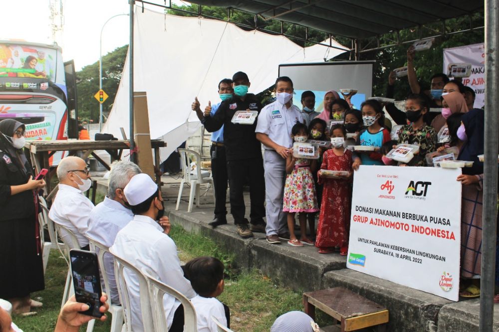 Bulan Suci Ramadhan, PT Ajinomoto Indonesia Gandeng ACT Beri Donasi Menu Sehat Berbuka Puasa