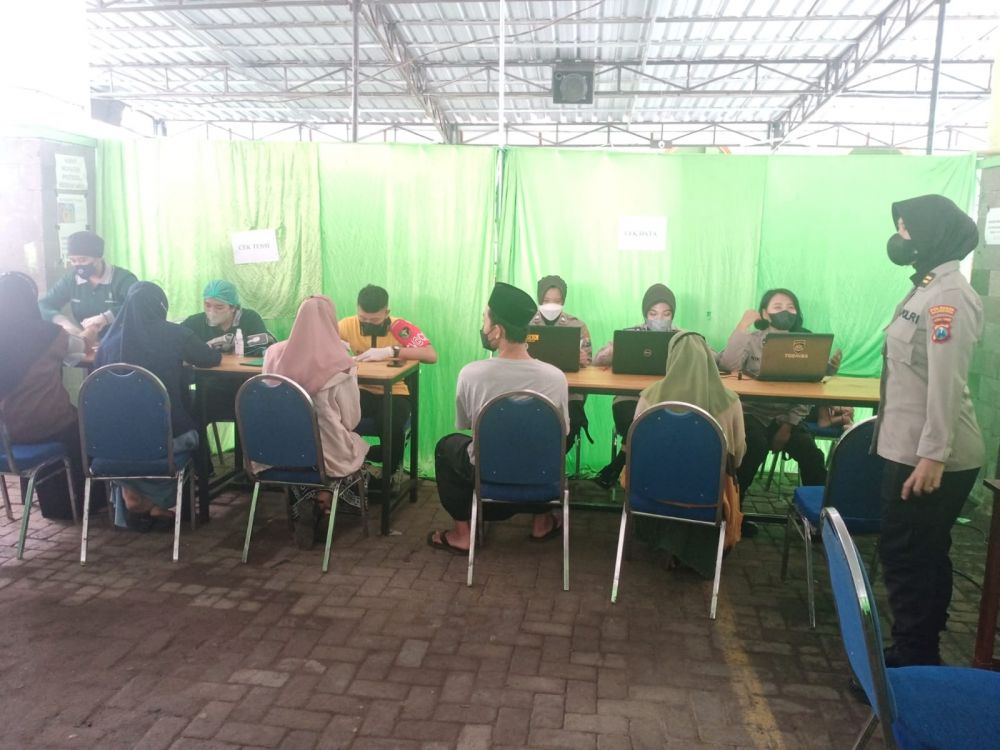 Polresta Malang gelar Vaksin Booster di Pondok Pesantren 