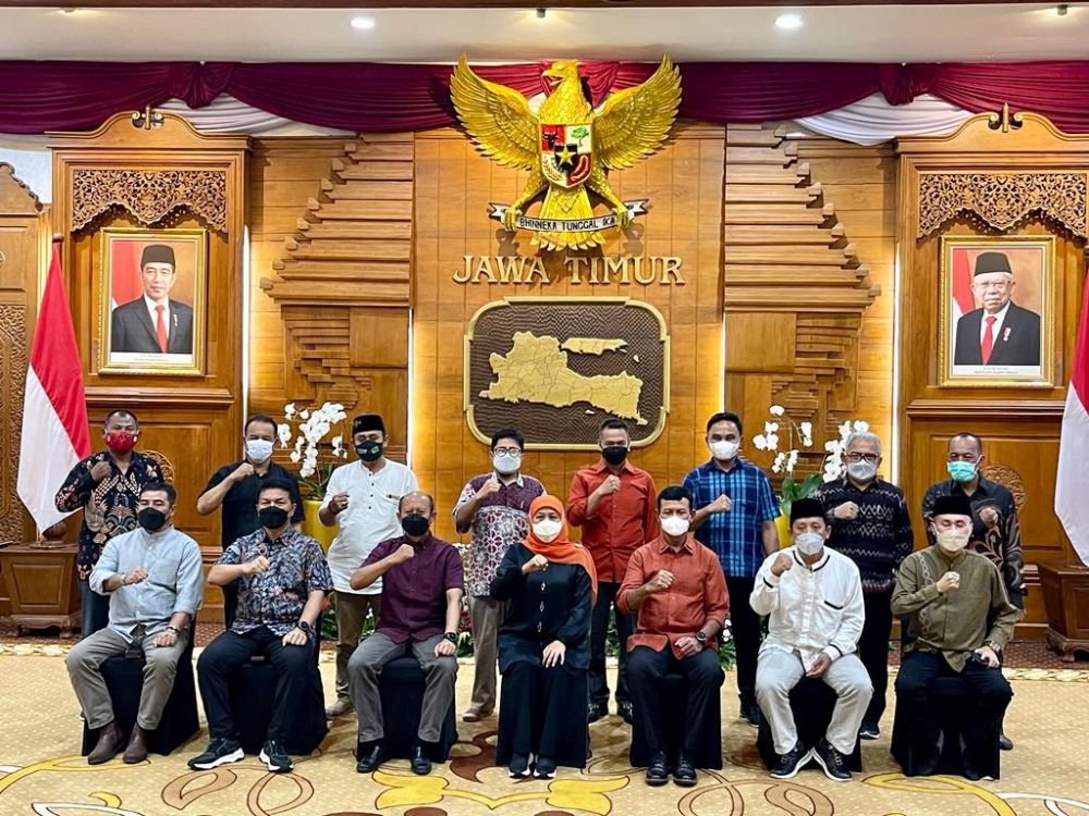 Forkopimda Jatim Gelar Pertemuan dengan SPSI Perkuat Silaturahmi