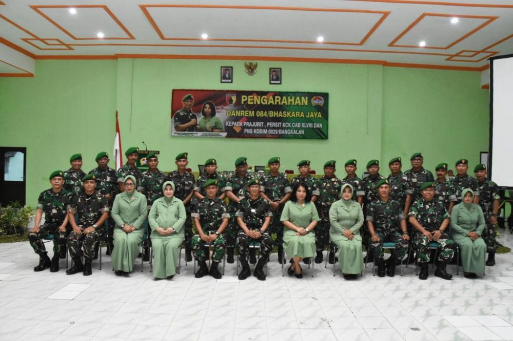 Danrem 084/BJ Brigjen TNI Widjanarko saat kunker ke Bangkalan 