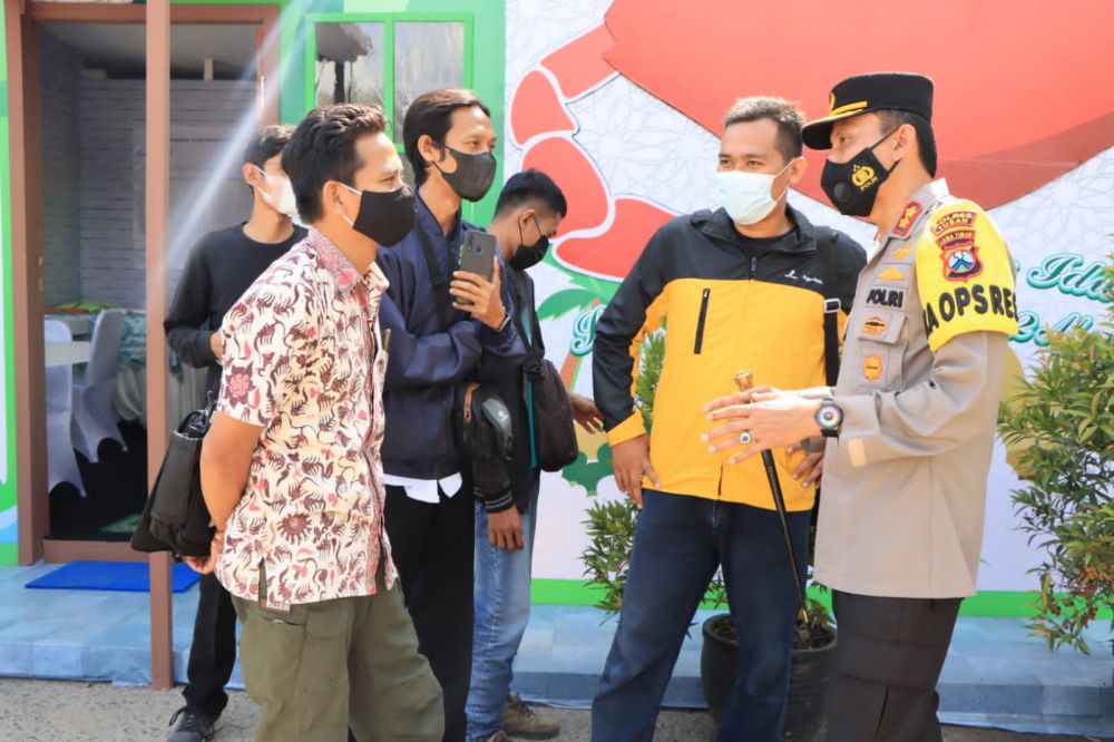 Polres Tuban Mudik Aman dan Sehat, Siapkan Gerai Vaksin di Posyan Perbatasan Jatim - Jateng