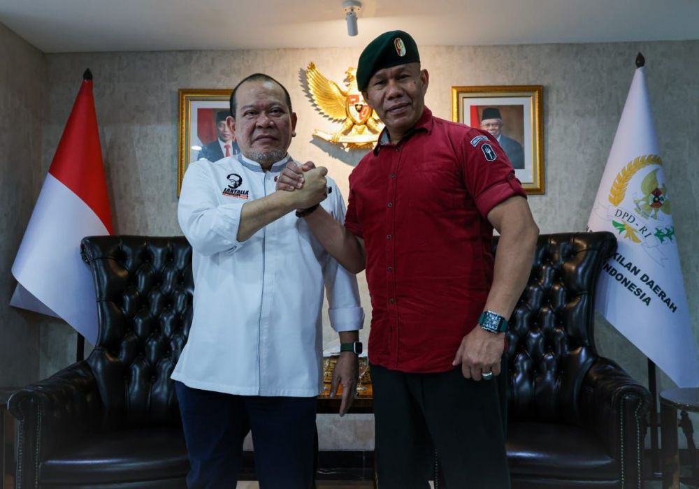 Mantan perwira TNI Ruslan Buton silaturahmi ke ketua DPD RI AA LaNyalla Mahmud Mattalitti