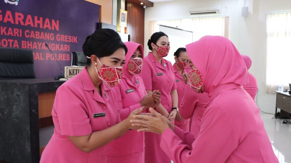 Ibu Bhayangkari Polres Gresik lakukan halal bihalal 