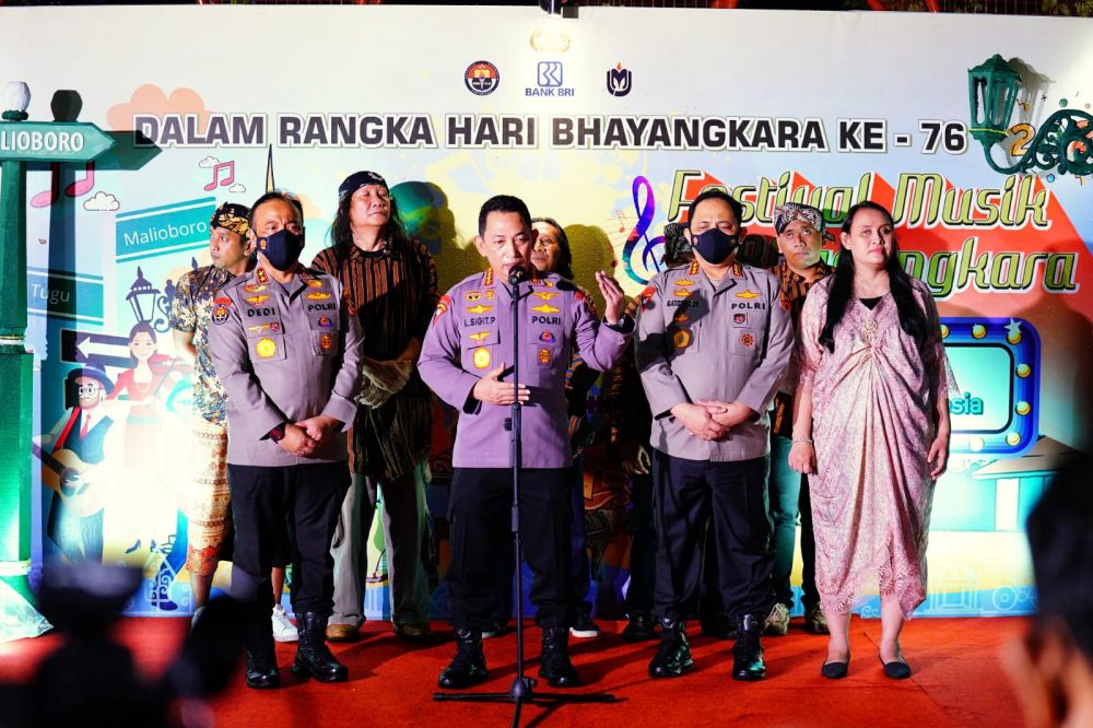 Kapolri Tutup Festival Musik Jalanan, Komitmen Bangun Ruang Demokrasi untuk Jaga Persatuan