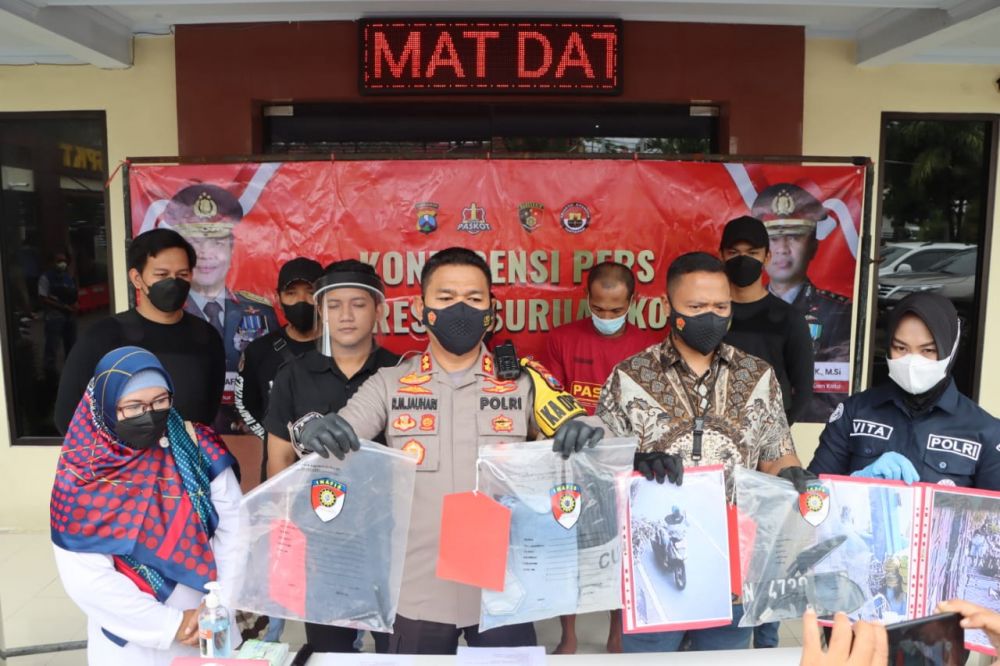 Polres Pasuruan Kota amankan tersangka beserta barang buktinya