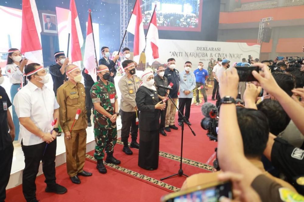 Forkopimda Jatim saat Deklarasi Anti Narkoba