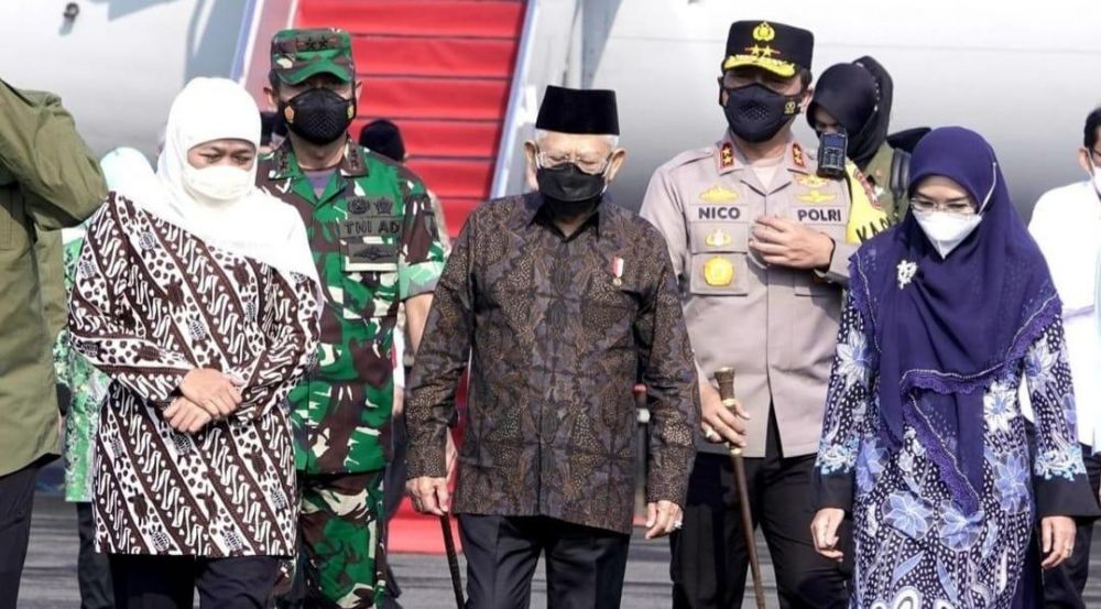 Forkopimda Jatim dampingi Wapres RI saat kunjungan ke Ponpes Jombang dan Mojokerto