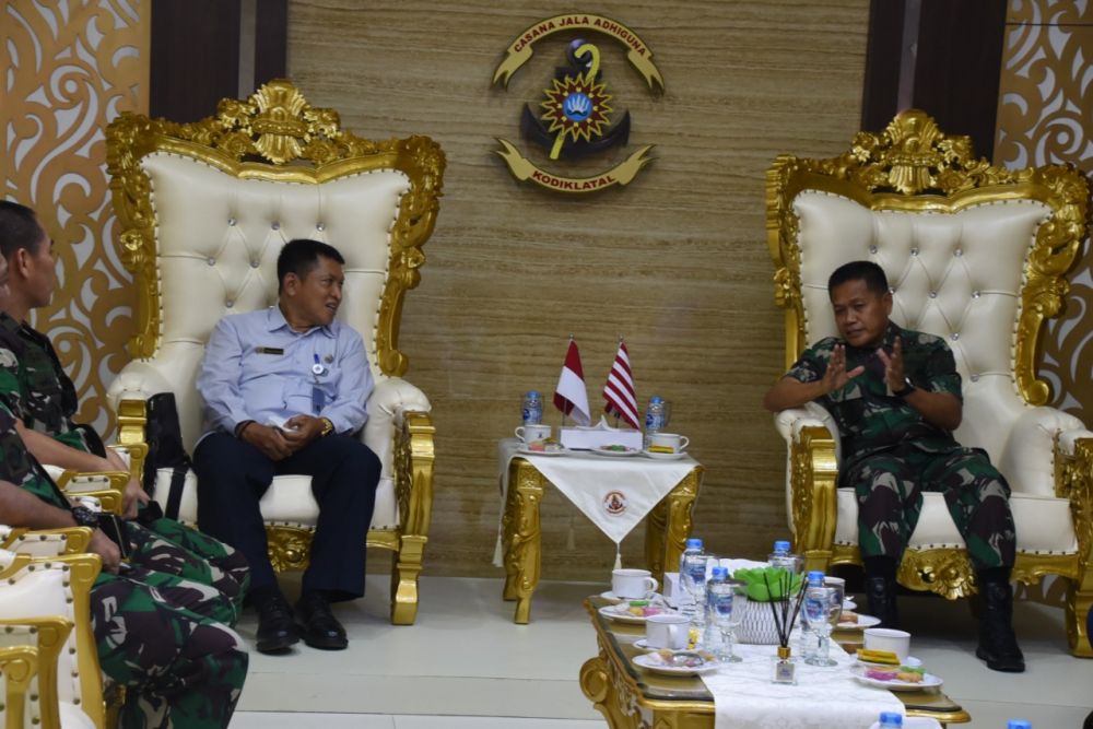 Wadan Kodiklatal Laksda TNI Agus Hariadi terima kunjungan Tim Prodammaba