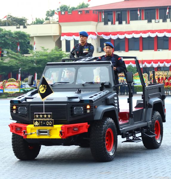 Kapolri Jenderal Listyo Sigit Prabowo saat peresmian penguatan struktur organisasi Korbrimob
