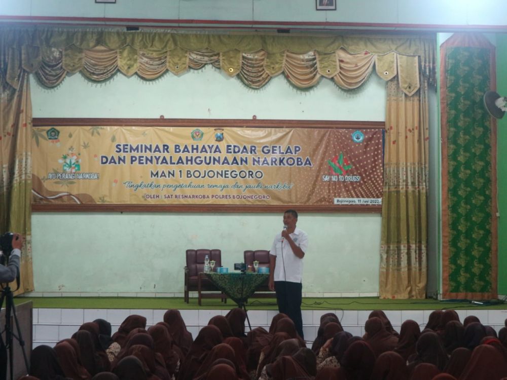 Satresnarkoba Polres Bojonegoro Gelar Penyuluhan P4GN Cegah Narkoba di Kalangan Pelajar