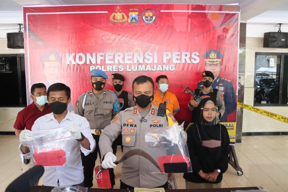 Polres Lumajang amankan tersangka beserta barang buktinya