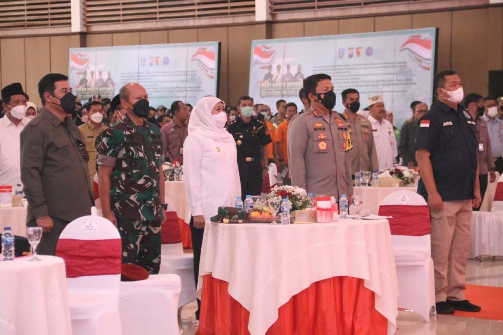 Forkopimda Jatim saat Deklarasi Anti Narkoba di Jember