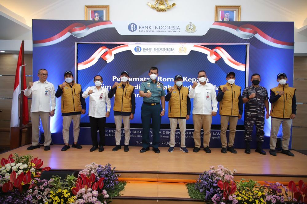 BI Bareng Koarmada ll TNI AL Gelar Expedisi Rupiah Berdaulat ke Pulau Terluar di Jatim