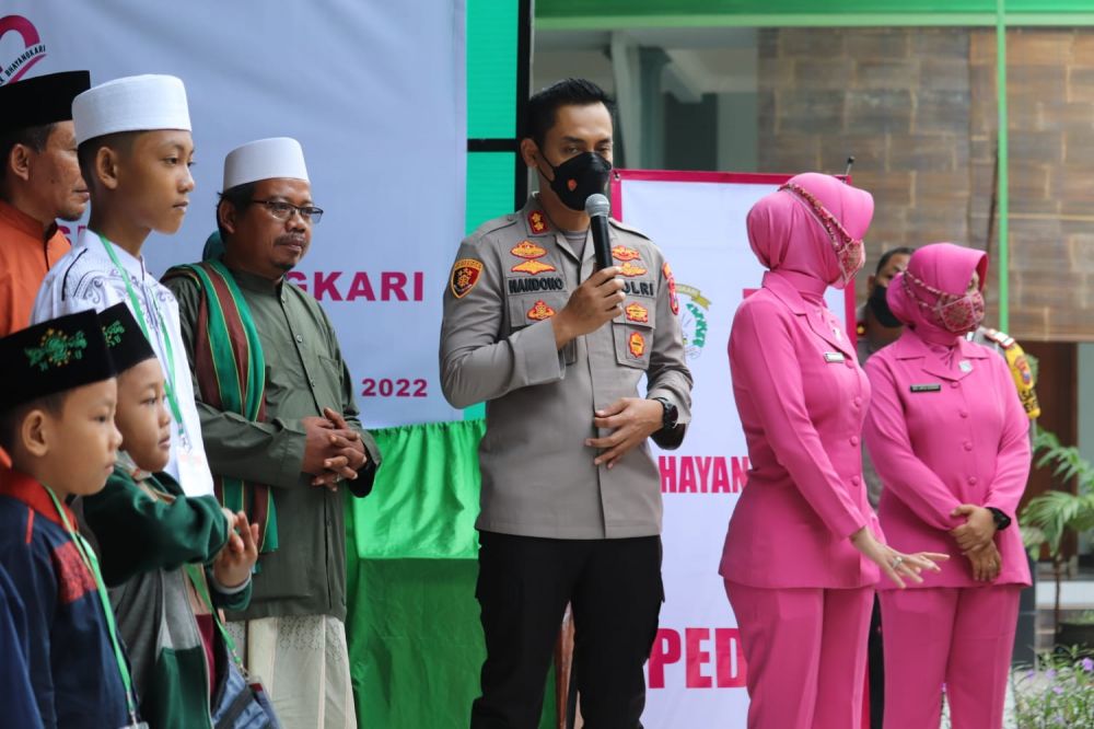 Kapolres Tulungagung AKBP Handono Subiakto saat memberikan sambutan