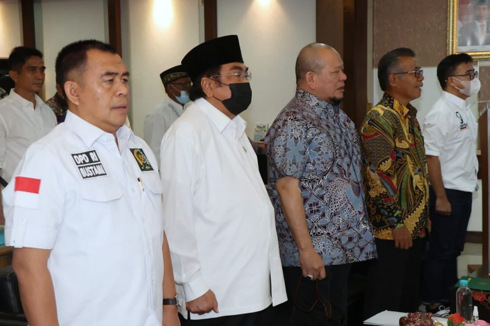 Ketua DPD RI AA LaNyalla Mahmud Mattalitti saat berada di Padang