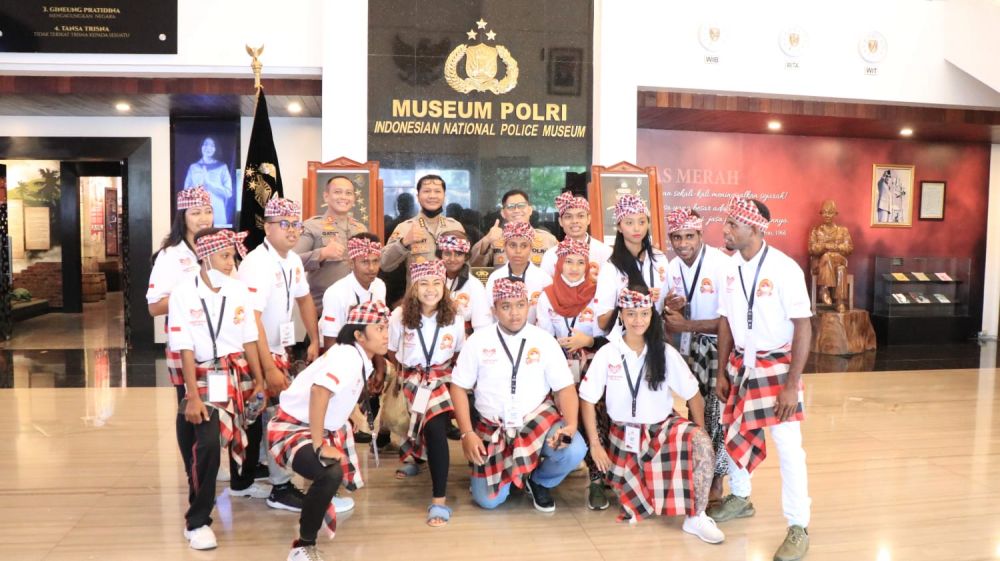 Polri saat gelar giat Nusantara Gemilang