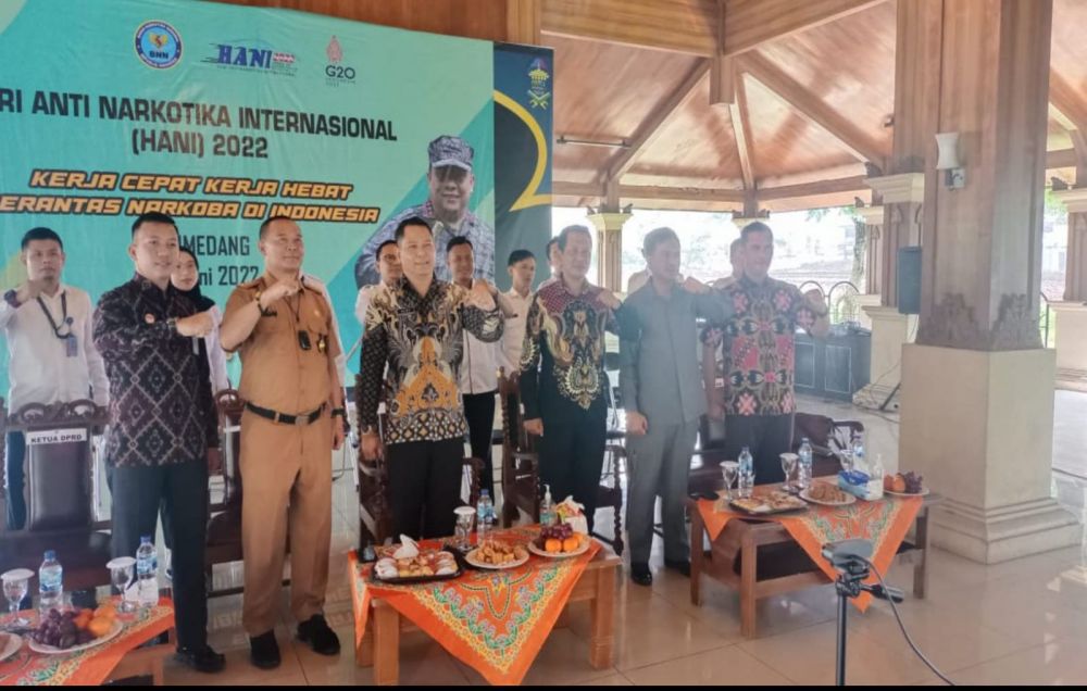 Polres dan BNN Kab. Sumedang Ikuti Peringatan Hani Secara Virtual