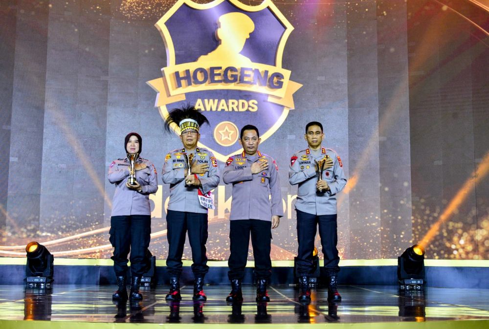 Kapolri Jenderal Listyo Sigit Prabowo saat Hoegeng Award 
