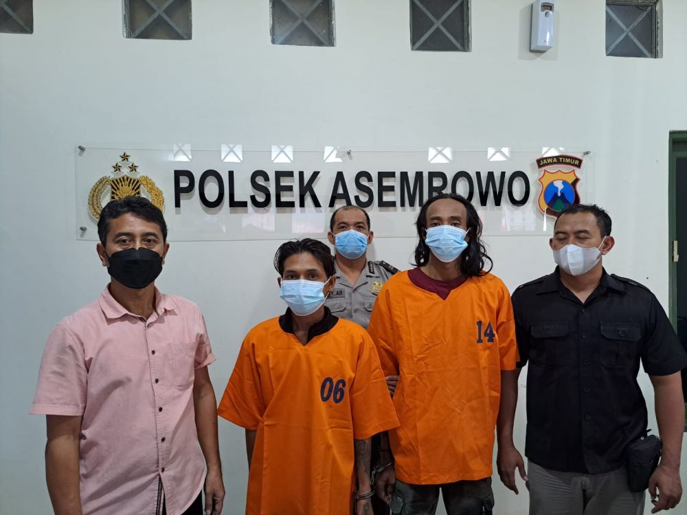 Polres Pelabuhan Tanjung Perak Bekuk Pencuri Besi Grill Penutup Gorong-gorong
