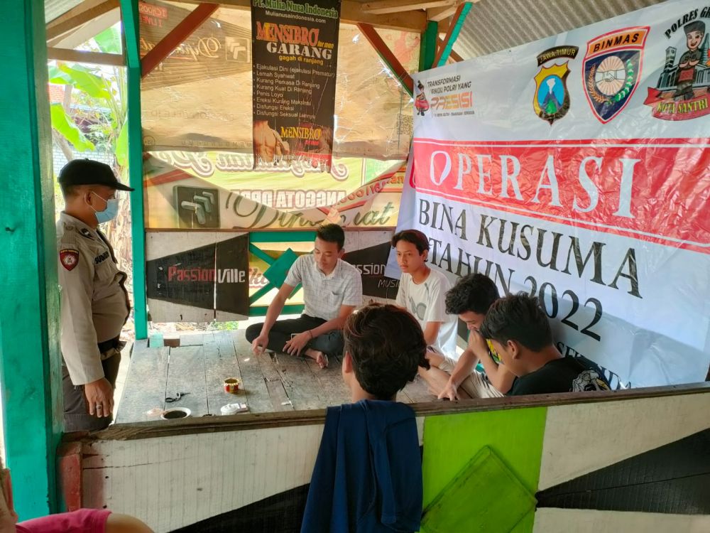 Polsek Sidayu sosialisasi terkait Pandemi Covid-19 melalui Ops Bina Kusuma Semeru 2022