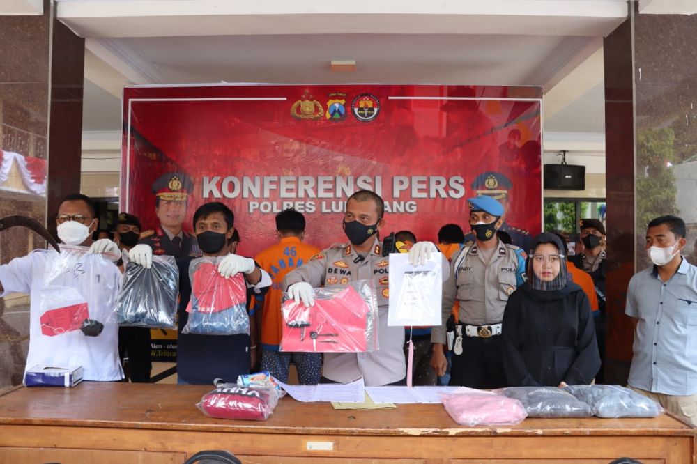 Polres Lumajang amankan tersangka beserta barang buktinya