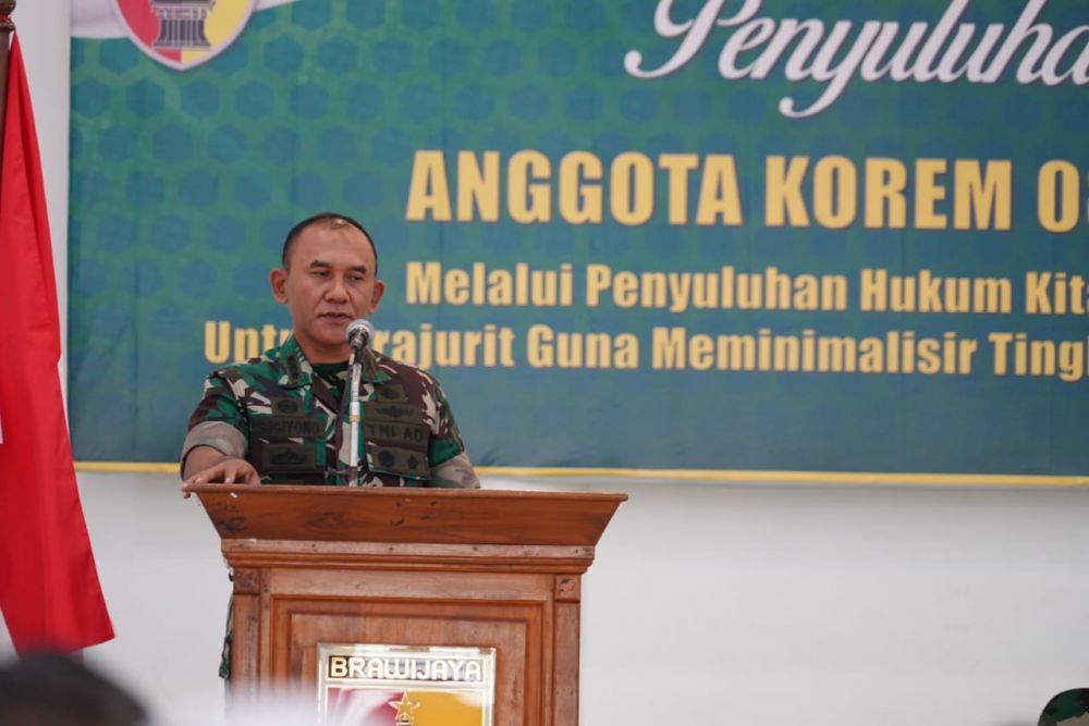 Cegah Pelanggaran, Korem 084/BJ Gelar Penyuluhan Hukum