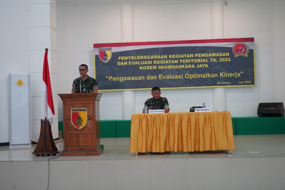 Korem 084/BJ saat gelar Wasev