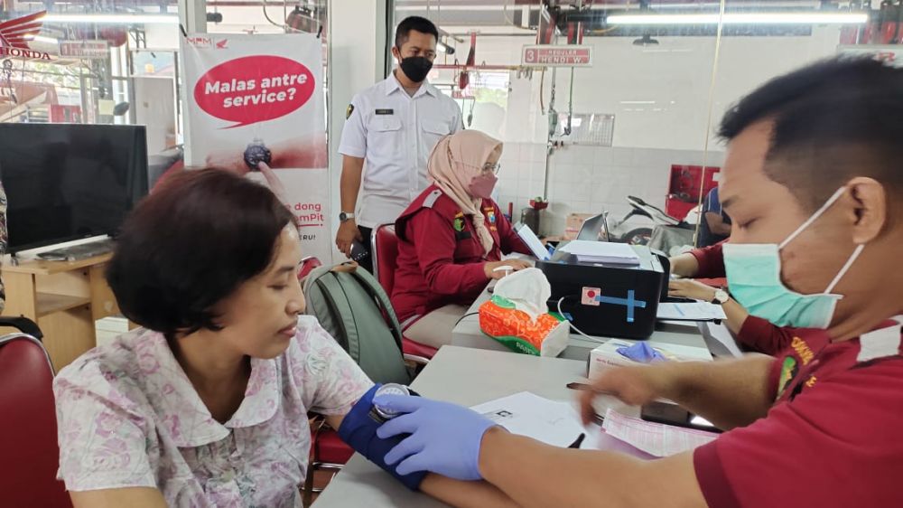 Polres Trenggalek saat gelap vaksin Booster